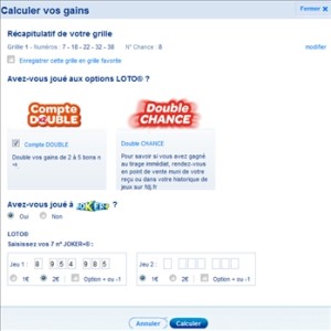 Calculer ses gains au loto